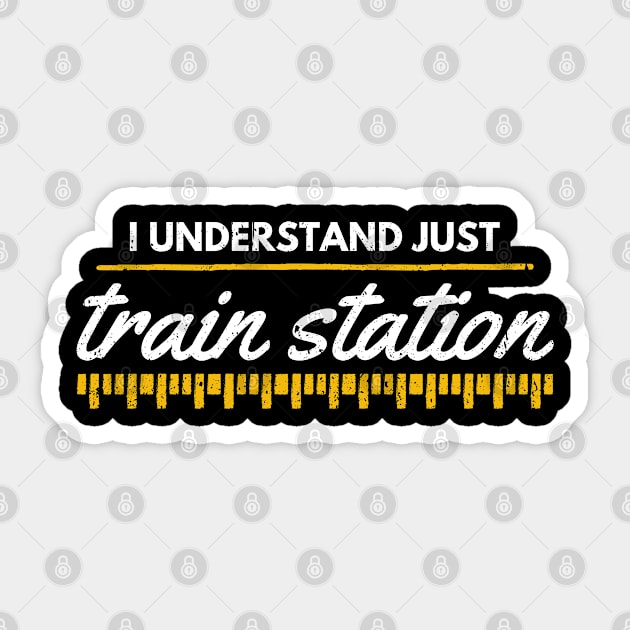 Train Station Rail Terminal Denglish Fun Sticker by mkar